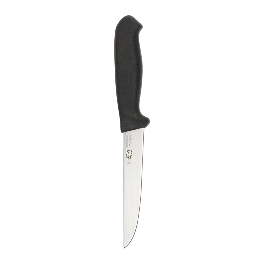 Straight Wide Boning Knife, Propylene Handle, Black