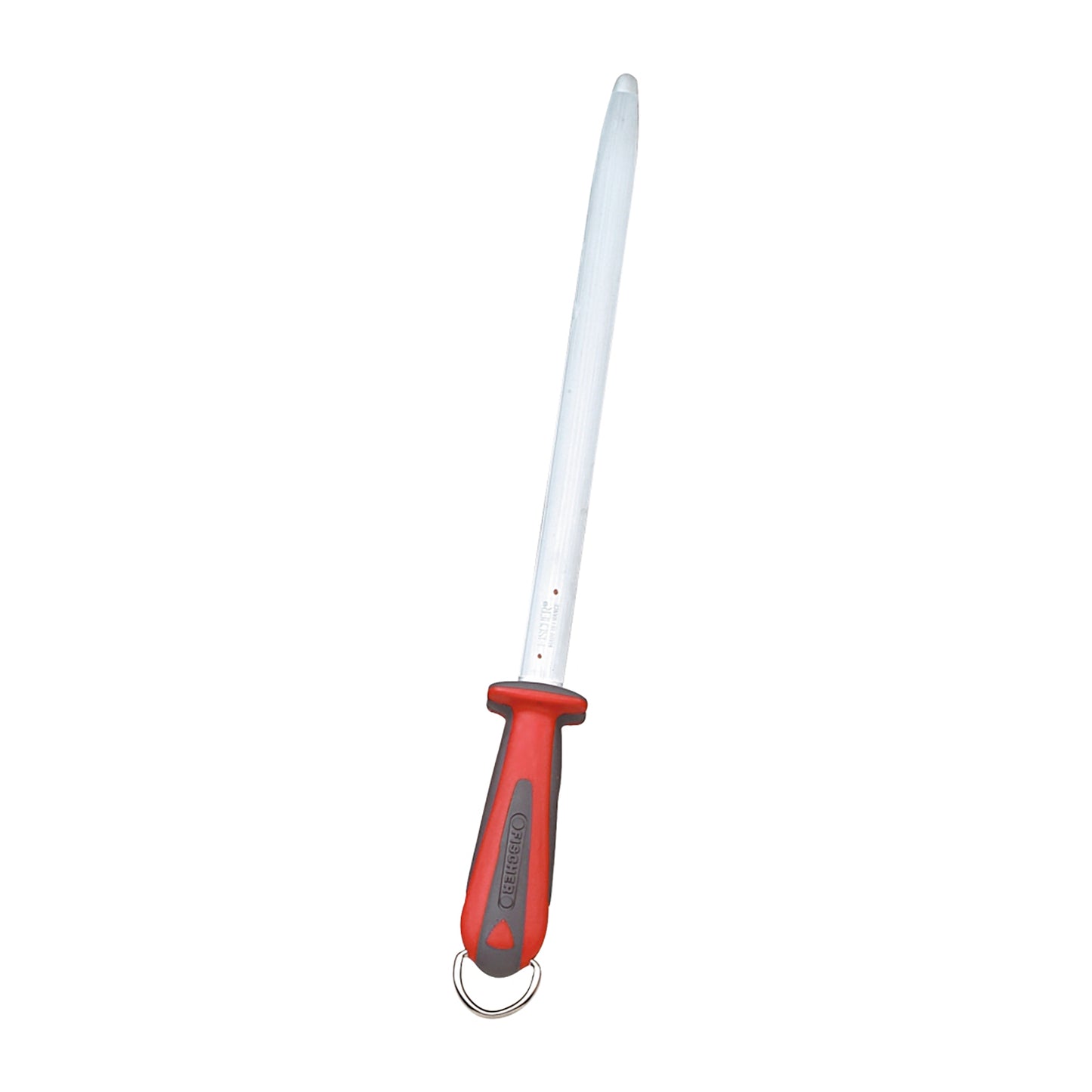 Oval Steel 30 cm (12") 2 coloured handle Red Individual