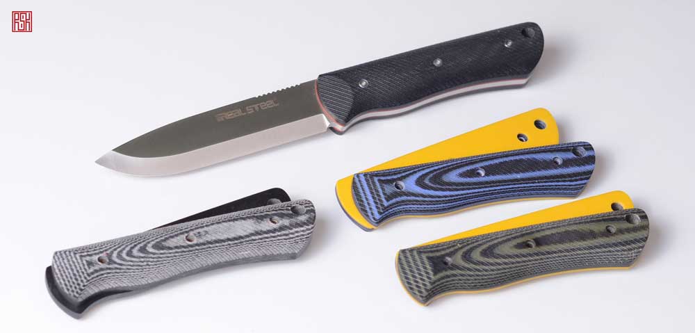 Bushcraft individual + G10 Black & White scales