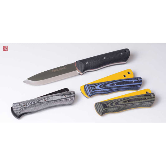 Bushcraft individual + G10 Black & Blue scales