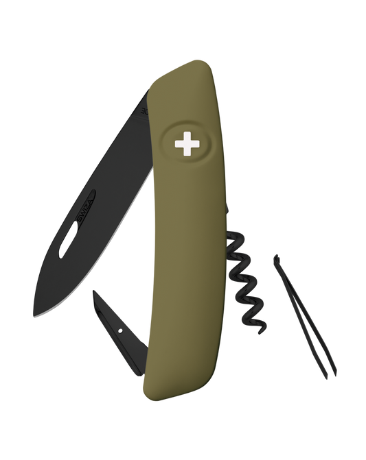 SWIZA D01 ALL BLACK, OLIVE