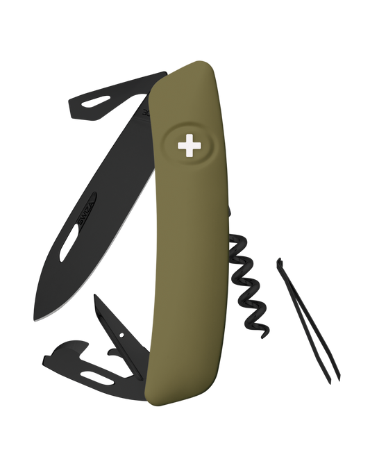 SWIZA D03 ALL BLACK,OLIVE
