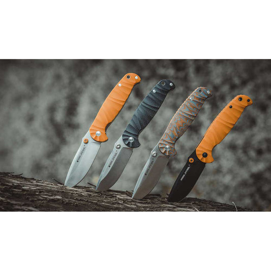H6 Grooved Orange, Black Blade